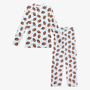 Men’s Posh Peanut Field Day Football Print Pajamas XXL